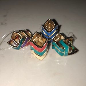 STACKED JAGGED RING ✨ MULTI-COMBO/SOLID OPTIONS